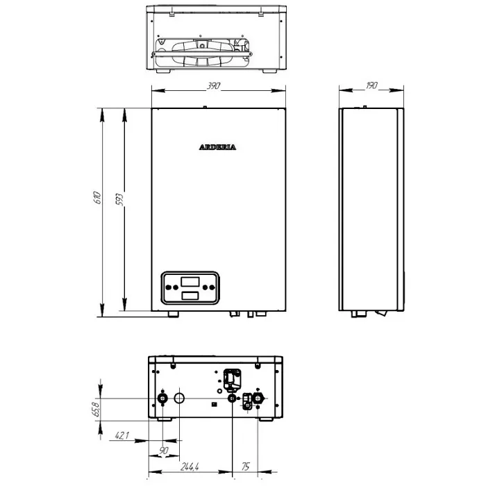 Электрический котел Arderia E12, 12 кВт