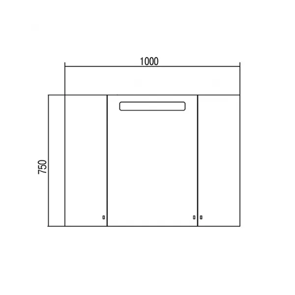 Зеркальный шкаф Акватон Мадрид 100 (1A111602MA010)