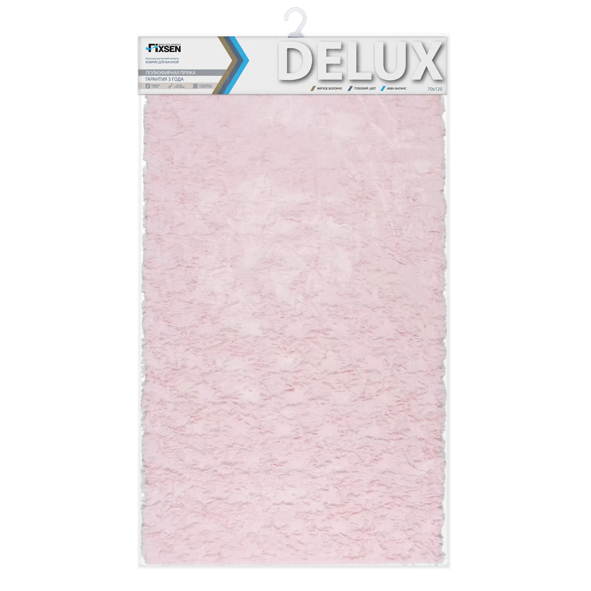 Коврик для ванной 1-ый Fixsen DELUX, розовый ( FX-9040W ) Коврик для ванной 1-ый Fixsen DELUX, розовый ( FX-9040W )