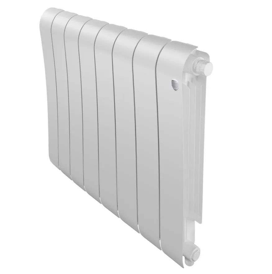 Радиатор биметаллический Royal Thermo Infinity 500 Bianco Traffico VR80 10 секций, нижнее подключение