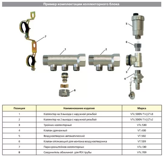 Коллектор с наружной резьбой Valtec 1", 4 х 1/2" (VTc.500.N.0604 ) Коллектор с наружной резьбой Valtec 1", 4 х 1/2" (VTc.500.N.0604 )