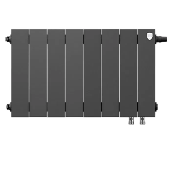 Биметаллический радиатор Royal Thermo PianoForte 300 Noir Sable VDR 8 секций с нижним подключением Биметаллический радиатор Royal Thermo PianoForte 300 Noir Sable VDR 8 секций с нижним подключением