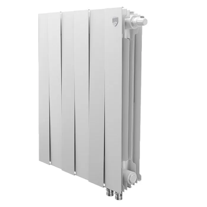 Биметаллический радиатор Royal Thermo PianoForte 500 Bianco Traffico VDR 6 секций, с нижним подключением