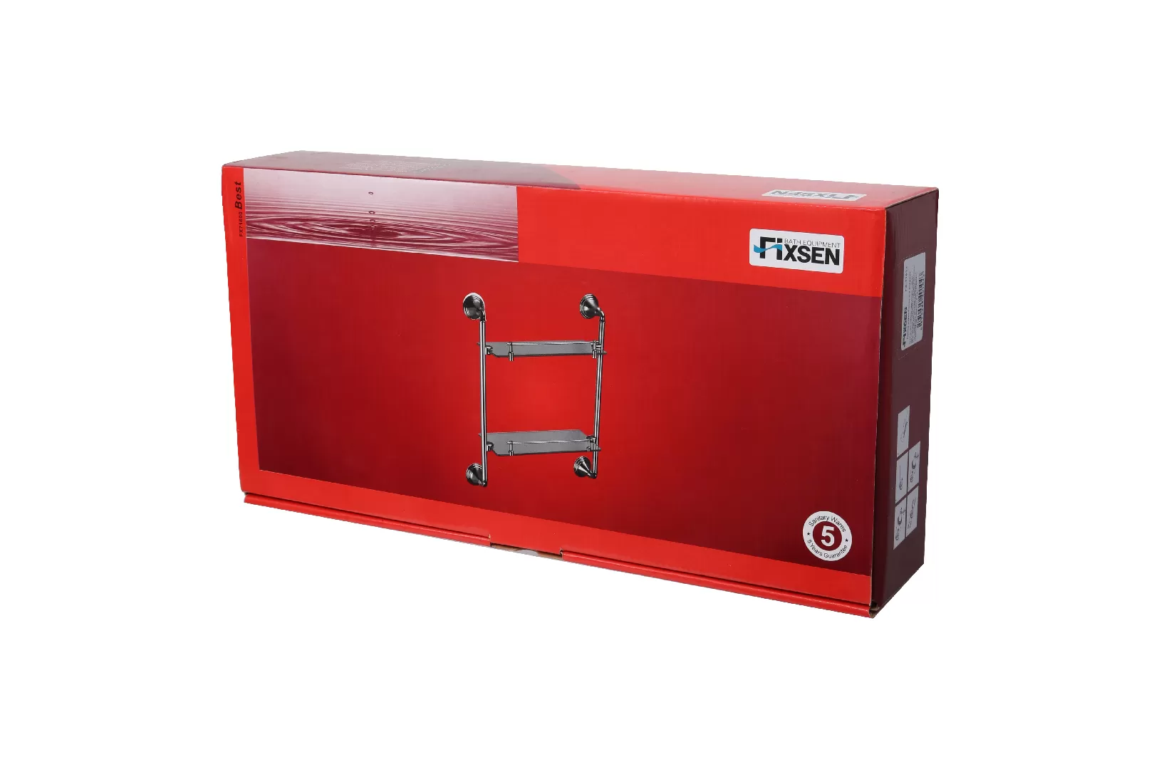 Полка FIXSEN Best стеклянная 2-х этажная (FX-71622) Полка FIXSEN Best стеклянная 2-х этажная (FX-71622)