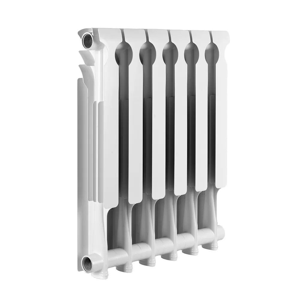 Радиатор алюминиевый SMART Install Easy One 500 4 секции, боковое подключение
