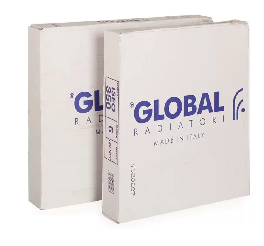 Алюминиевый радиатор Global Iseo 500 6 секций, боковое подключение Алюминиевый радиатор Global Iseo 500 6 секций, боковое подключение