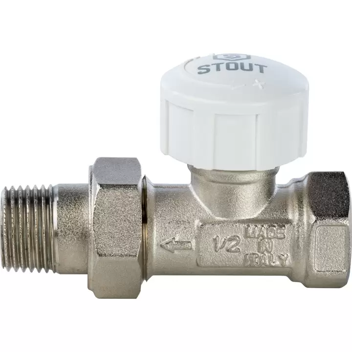 Клапан Stout термостатический прямой 1/2" 30х1,5 (под термоголовку) (SVT-0001-000015) Клапан Stout термостатический прямой 1/2" 30х1,5 (под термоголовку) (SVT-0001-000015)