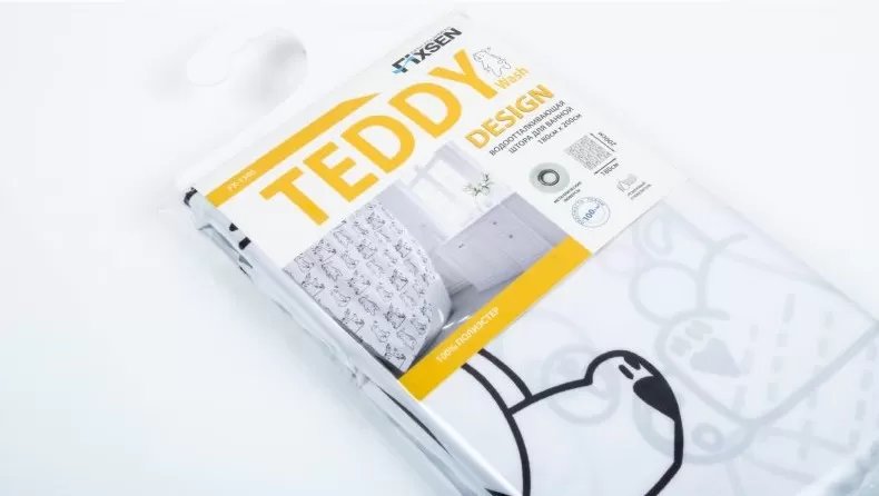 Шторка для ванной Fixsen Teddy Wash (FX-1505) Шторка для ванной Fixsen Teddy Wash (FX-1505)
