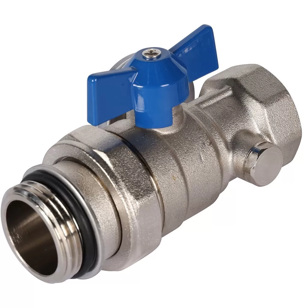 Комплект прямых шаровых кранов с термометрами Rommer 1" (RMS-1001-030001)
