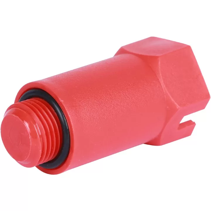 Пробка с наружной резьбой STOUT 1/2", красная (SFA-0035-200012) Пробка с наружной резьбой STOUT 1/2", красная (SFA-0035-200012)