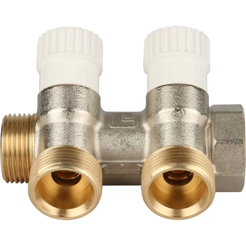 Коллектор STOUT распределительный 3/4", 2 отвода 3/4"ЕК (SMB 6851 343402)