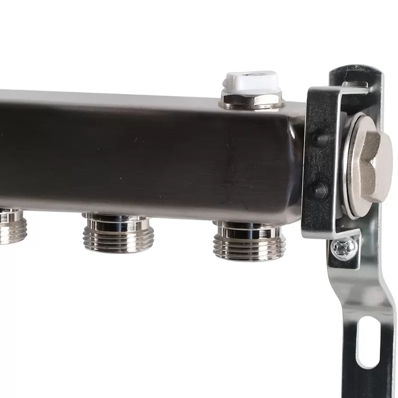 Коллектор Rommer 1"x3/4" на 9 контуров для радиаторной разводки (нерж. сталь) (RMS-4401-000009) Коллектор Rommer 1"x3/4" на 9 контуров для радиаторной разводки (нерж. сталь) (RMS-4401-000009)