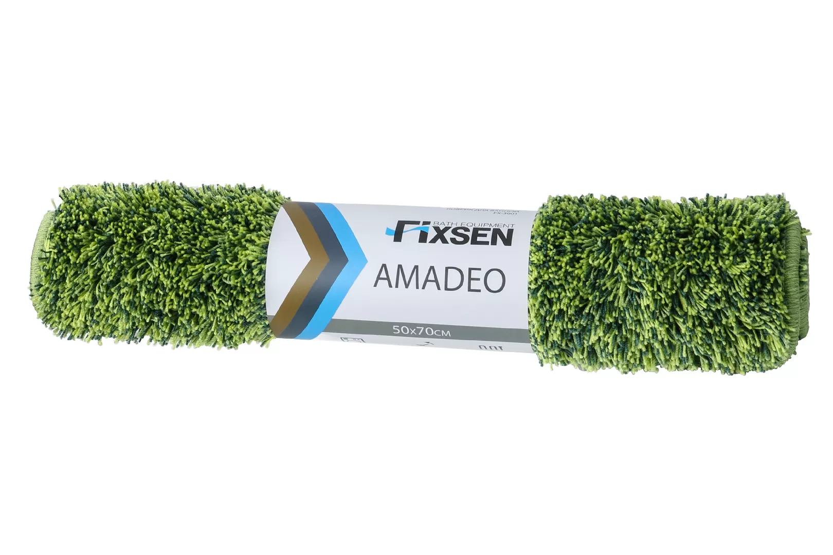 Коврик для ванной Fixsen Amadeo 1-ый зеленый, 50х70 см. (FX-3001F) Коврик для ванной Fixsen Amadeo 1-ый зеленый, 50х70 см. (FX-3001F)