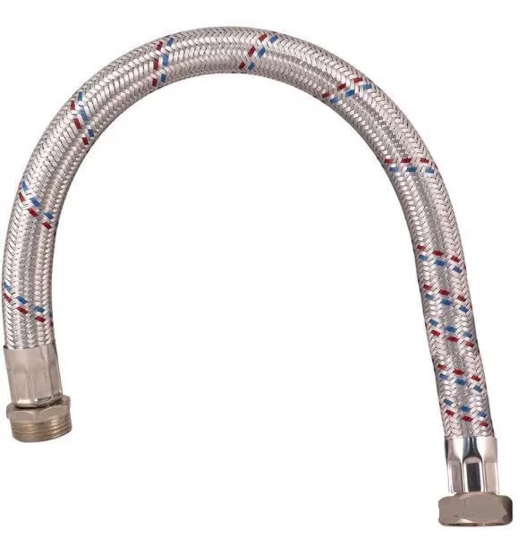 Гибкая подводка STOUT для воды ВР 1"х ВР 1", длина 800 мм прямая