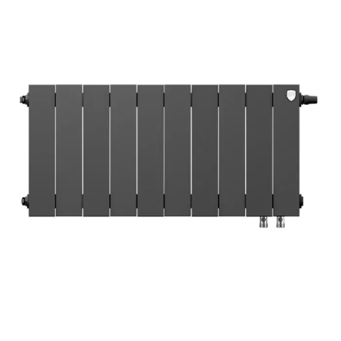 Биметаллический радиатор Royal Thermo PianoForte 300 Noir Sable VDR 10 секций с нижним подключением Биметаллический радиатор Royal Thermo PianoForte 300 Noir Sable VDR 10 секций с нижним подключением