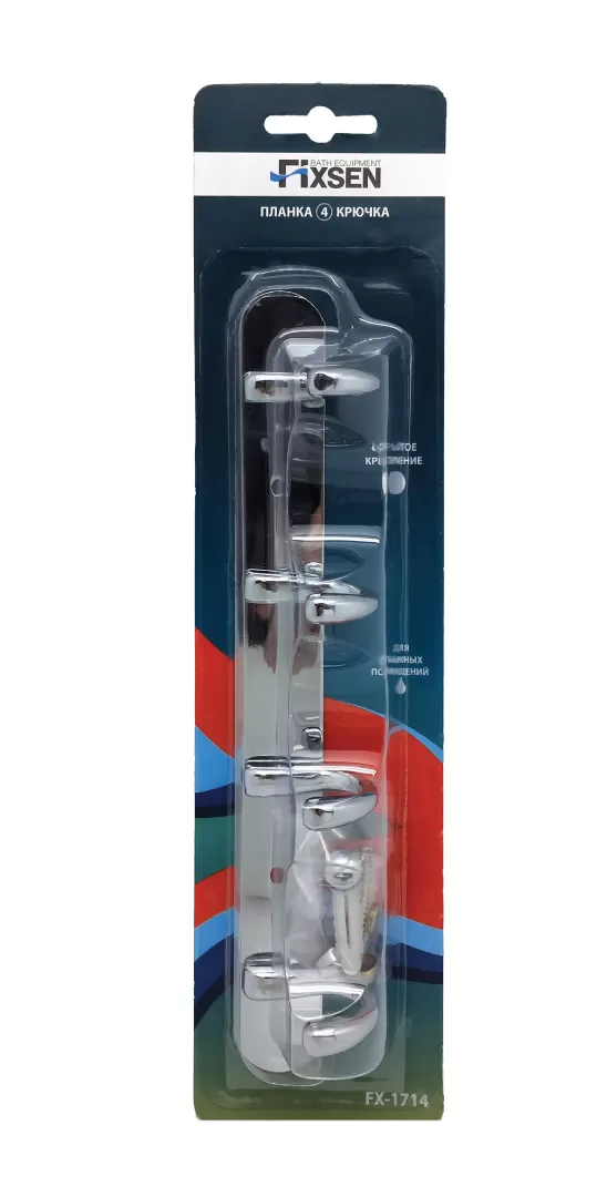 Планка FIXSEN 4 крючка (FX-1714) Планка FIXSEN 4 крючка (FX-1714)
