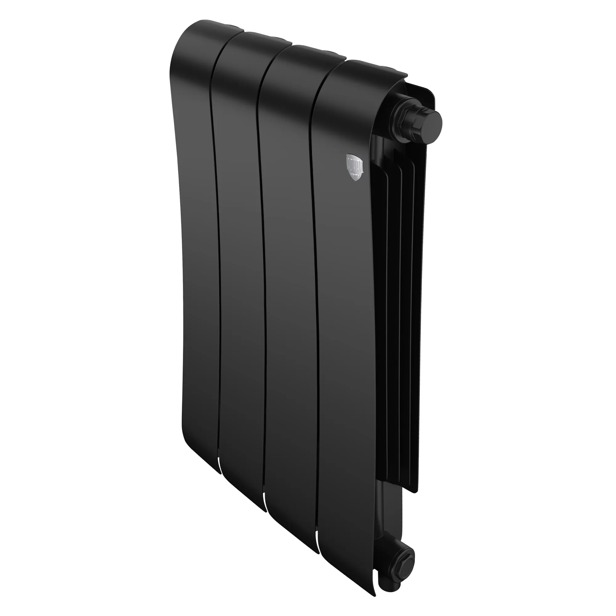 Радиатор биметаллический Royal Thermo Infinity 500 Noir Sable VR80 4 секции, нижнее подключение Радиатор биметаллический Royal Thermo Infinity 500 Noir Sable VR80 4 секции, нижнее подключение
