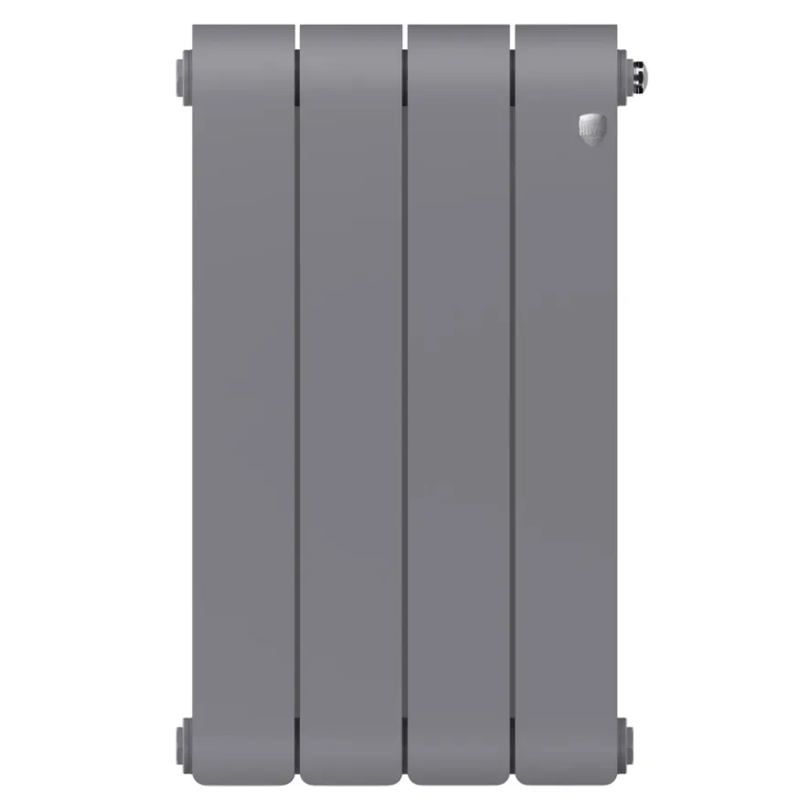 Радиатор биметаллический Royal Thermo Infinity 500 Silver Satin VR80 4 секции, нижнее подключение Радиатор биметаллический Royal Thermo Infinity 500 Silver Satin VR80 4 секции, нижнее подключение