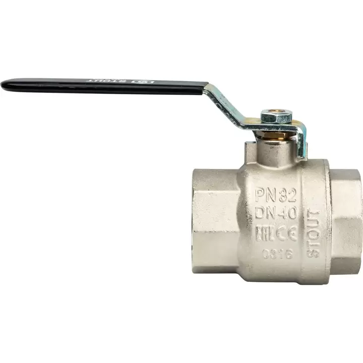 Кран шаровой STOUT полнопроходной, ВР/ВР, ручка рычаг 1 1/2" (SVB-0001-000040)