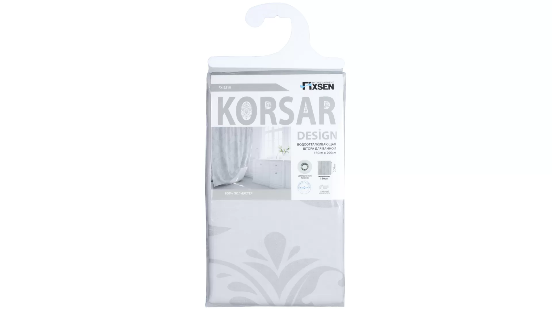 Штора для ванной Fixsen Korsar (FX-2518)