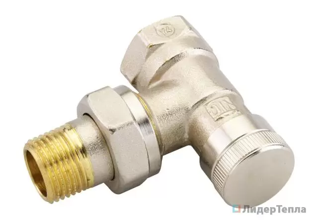 Клапан запорный Danfoss угловой никелированный RLV-20 (арт. 003L0145)
