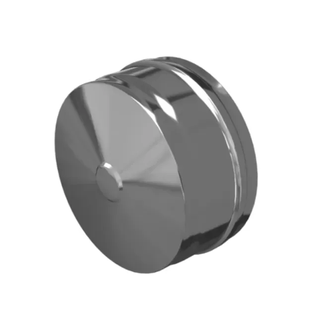 Заглушка внешняя для трубы Ferrum (430/0,5 мм) Ф160 (нижняя) Заглушка внешняя для трубы Ferrum (430/0,5 мм) Ф160 (нижняя)