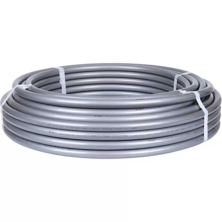 Труба Stout 25х3,5 PEX-a из сшитого полиэтилена с кислородным слоем, серая (бухта 50 м) (SPX-0001-002535)