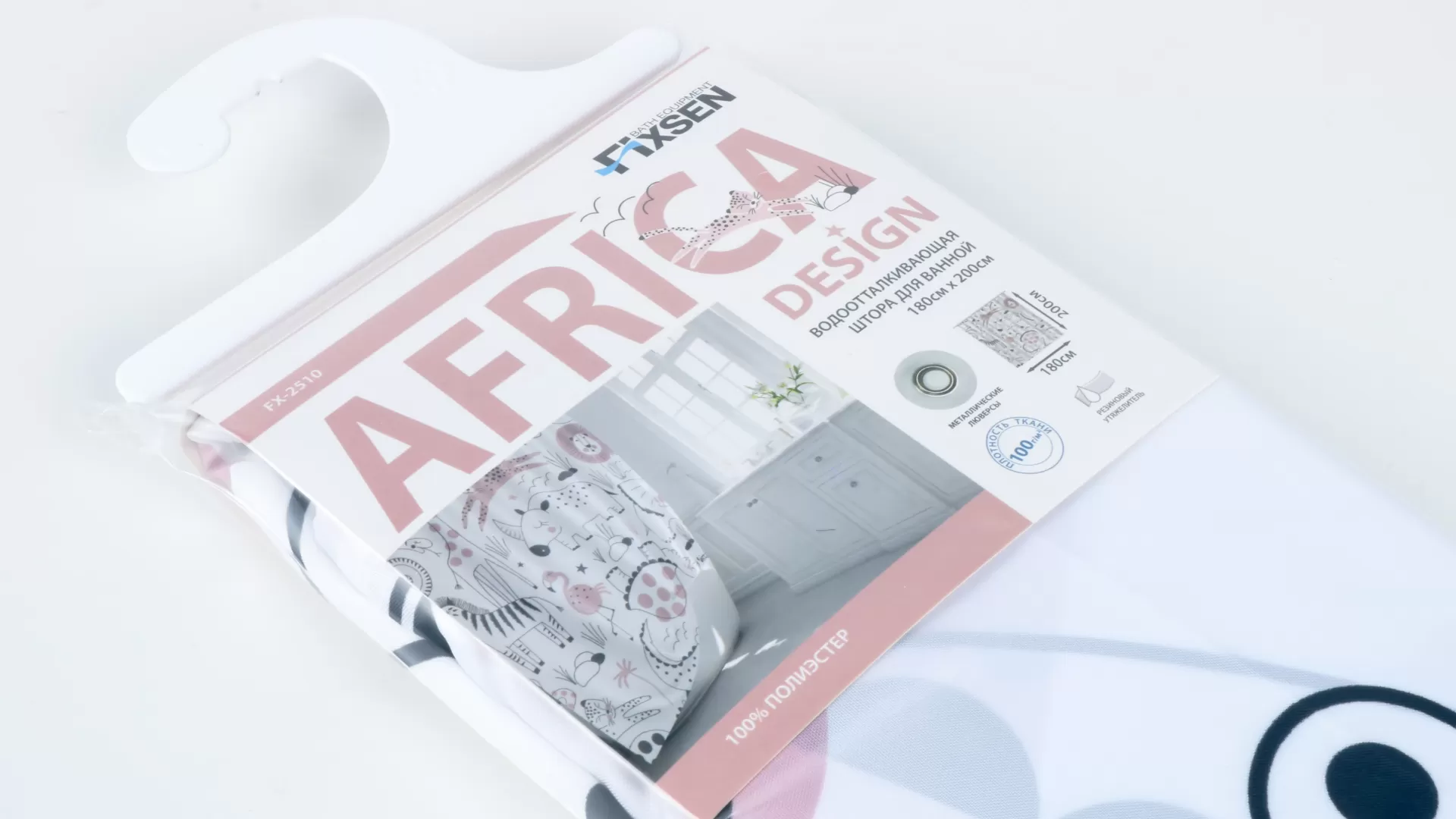 Штора для ванной Fixsen Design Africa (FX-2510) Штора для ванной Fixsen Design Africa (FX-2510)