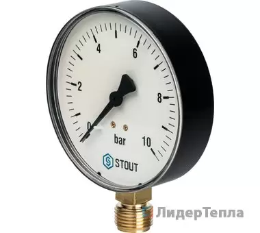 Манометр радиальный Stout, корпус Dn 100 мм 1/2 (арт. SIM-0010-101015) Манометр радиальный Stout, корпус Dn 100 мм 1/2 (арт. SIM-0010-101015)