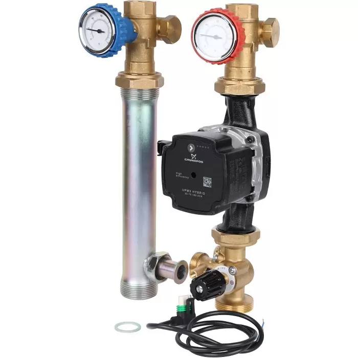 Насосная группа Stout SDG-0003 с 3-х ходовым приводным смесителем 1" с насосом Grundfos UPM3 Hybrid 25-70 (SDG-0003-002503) Насосная группа Stout SDG-0003 с 3-х ходовым приводным смесителем 1" с насосом Grundfos UPM3 Hybrid 25-70 (SDG-0003-002503)