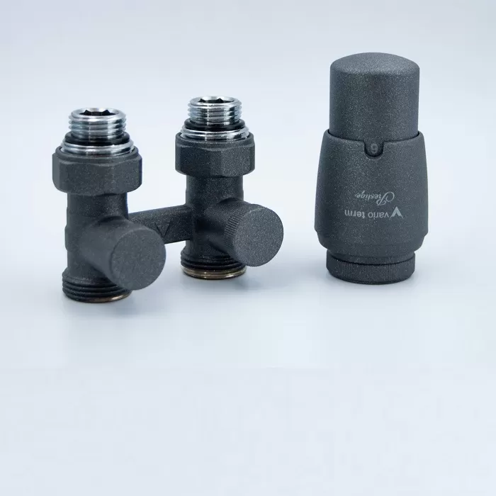 Комплект VARIO TERM PPREMIUM Exclusive 3/4" (графит структурный) для прямого подключения с термоголовкой (PREGS0205C/FP GW)