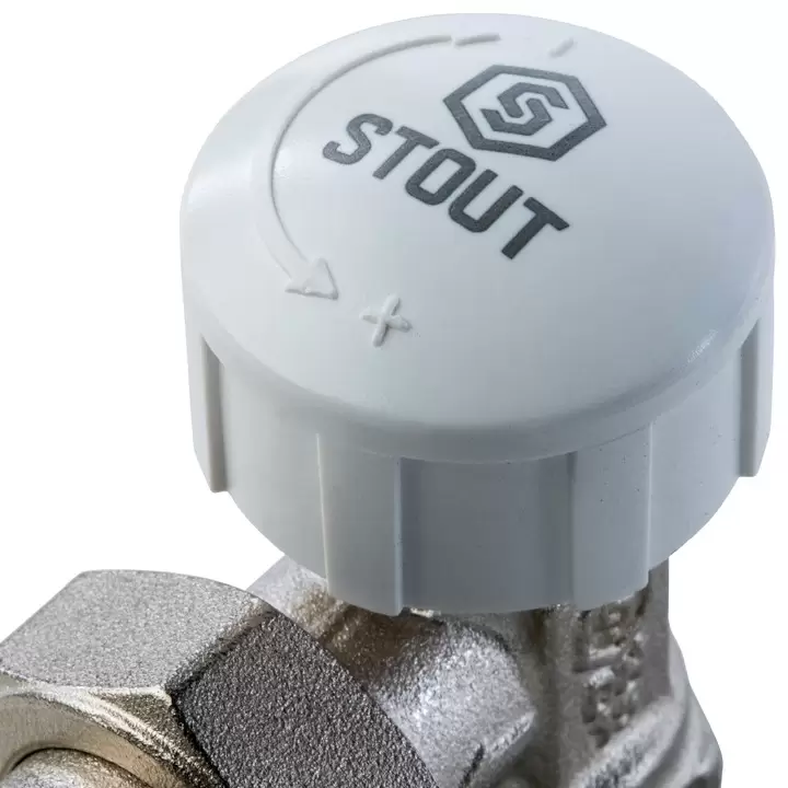Клапан Stout термостатический угловой 1/2 30х1,5 (под термоголовку) (SVT-0002-000015)