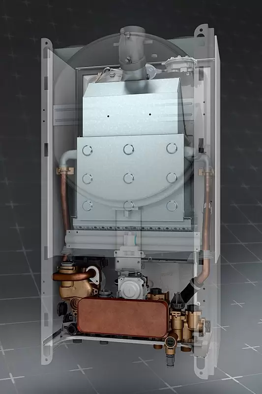 Котел газовый настенный Baxi ECO4S 24 (двухконтурный, открытая камера) (7659762)