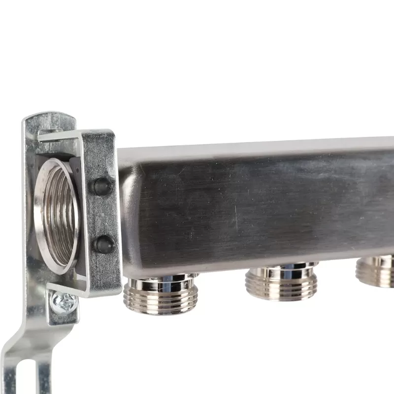 Коллектор Rommer 1"x3/4" на 7 контуров для радиаторной разводки (нерж. сталь) (RMS-4401-000007) Коллектор Rommer 1"x3/4" на 7 контуров для радиаторной разводки (нерж. сталь) (RMS-4401-000007)