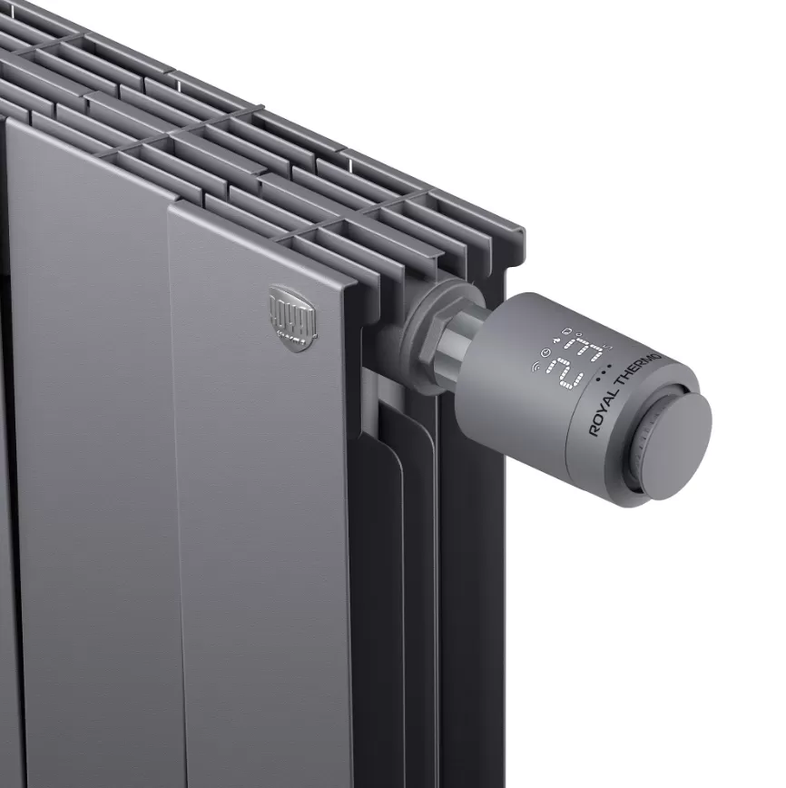 Термостат радиаторный электронный  Royal Thermo Smart Heat, черный (RTE77.001B)