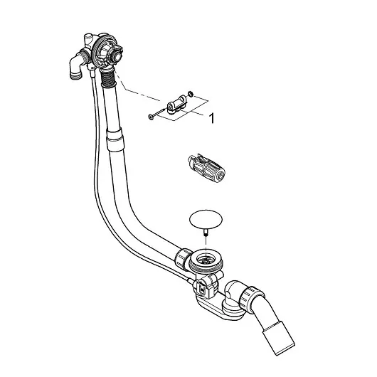 Сифон для ванны Grohe Talentofill 28990000 Сифон для ванны Grohe Talentofill 28990000
