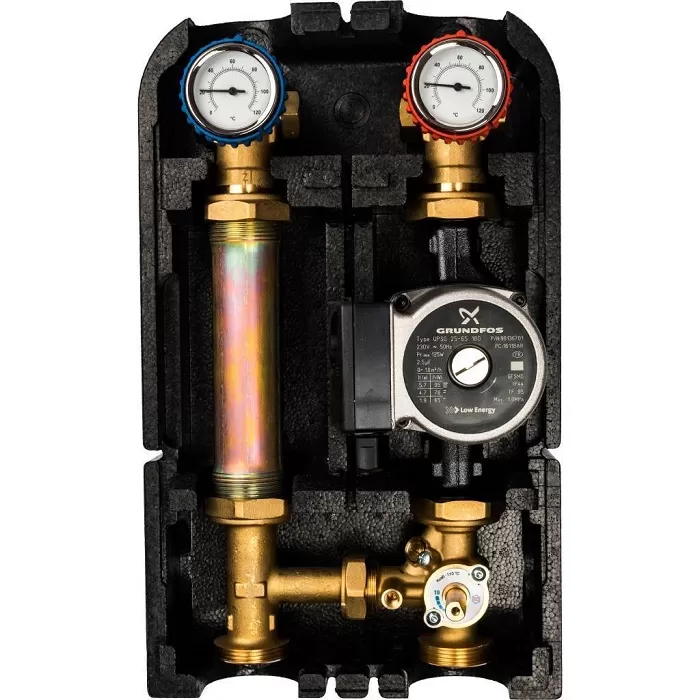 Насосная группа Stout SDG-0007 со смесителем 1" с насосом Grundfos UPSO 25-65 (SDG-0007-002502) Насосная группа Stout SDG-0007 со смесителем 1" с насосом Grundfos UPSO 25-65 (SDG-0007-002502)