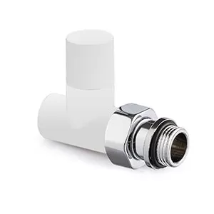 Вентиль SR Rubinetterie Tondera Light прямой, ручной 1/2", цвет белый (0778-1500VC0A)
