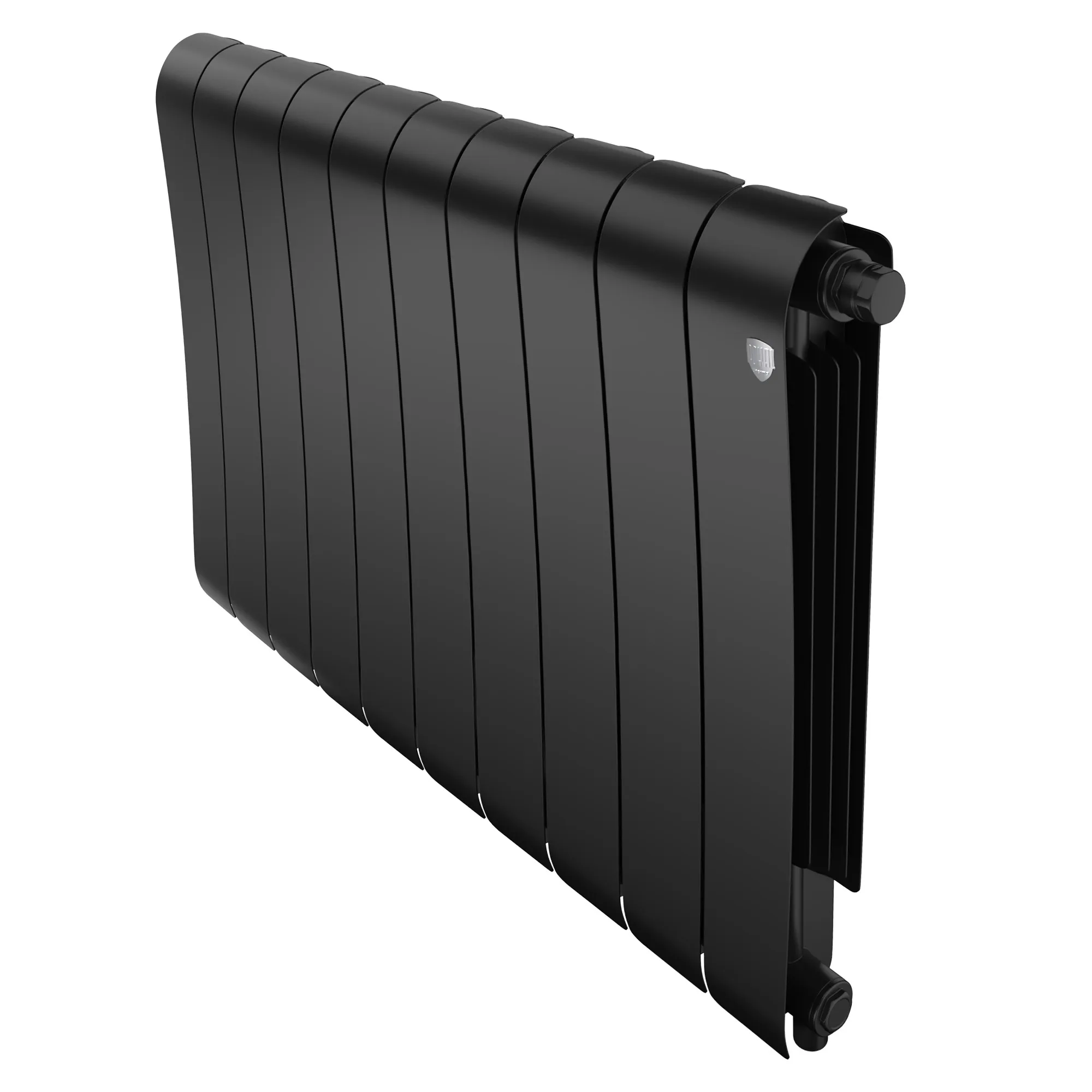 Радиатор биметаллический Royal Thermo Infinity 500 Noir Sable VR80 10 секций, нижнее подключение Радиатор биметаллический Royal Thermo Infinity 500 Noir Sable VR80 10 секций, нижнее подключение