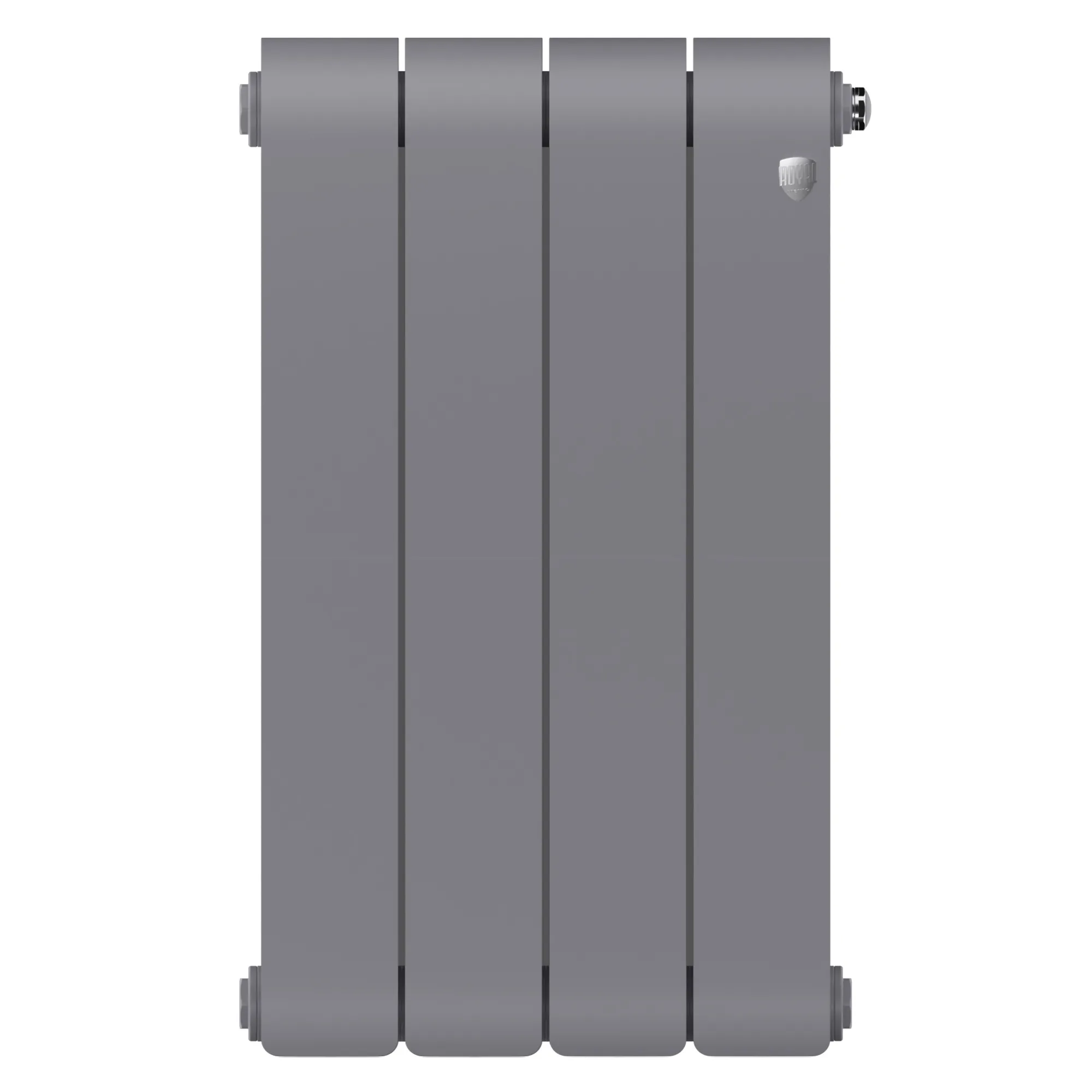 Радиатор биметаллический Royal Thermo Infinity 500 Silver Satin 4 секции, боковое подключение