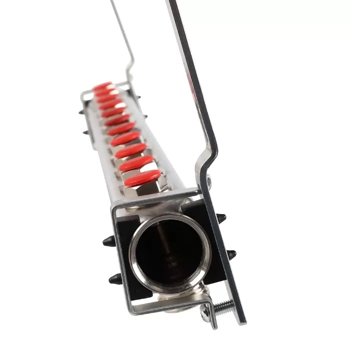 Коллектор Rommer 1"x3/4" на 11 контуров с запорными клапанами (нерж. сталь) (RMS-3200-000011)