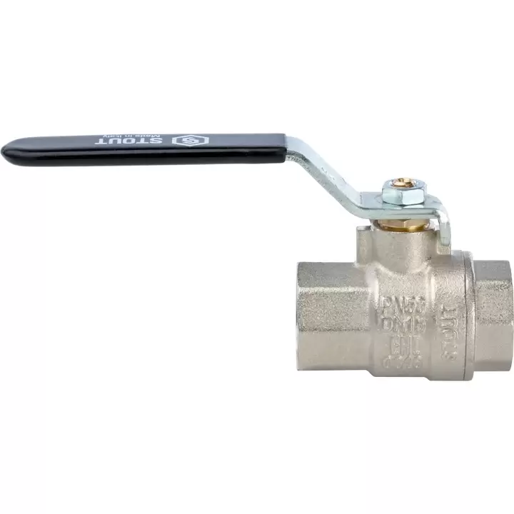 Кран шаровой STOUT полнопроходной, ВР/ВР, ручка рычаг 1/2" (SVB-0001-000015)