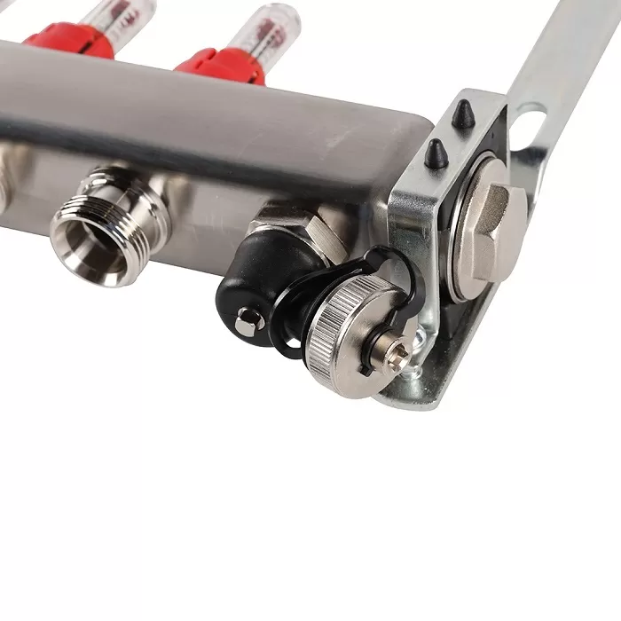 Коллектор Rommer 1"x3/4" на 6 контуров с расходомерами и запорными клапанами (RMS-1201-000006) Коллектор Rommer 1"x3/4" на 6 контуров с расходомерами и запорными клапанами (RMS-1201-000006)