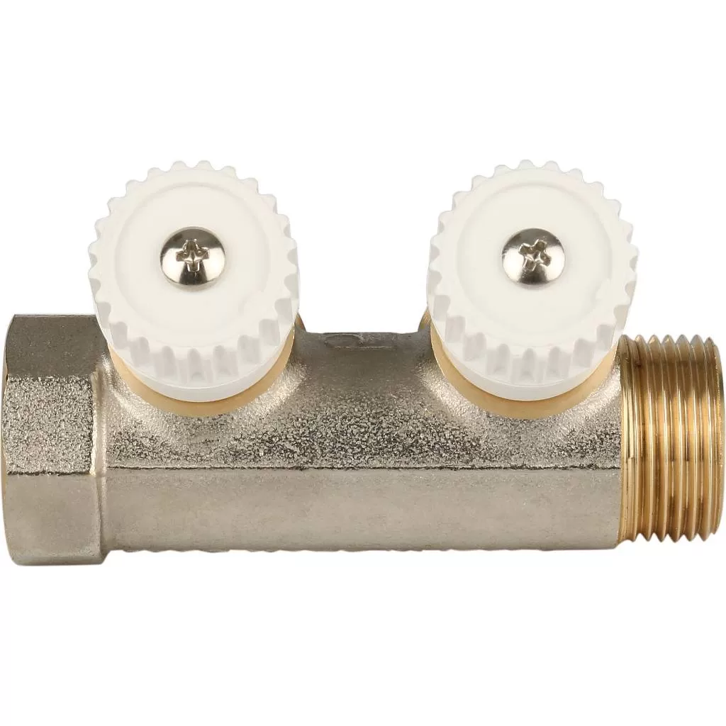 Коллектор STOUT распределительный 3/4", 2 отвода 3/4"ЕК (SMB 6851 343402)