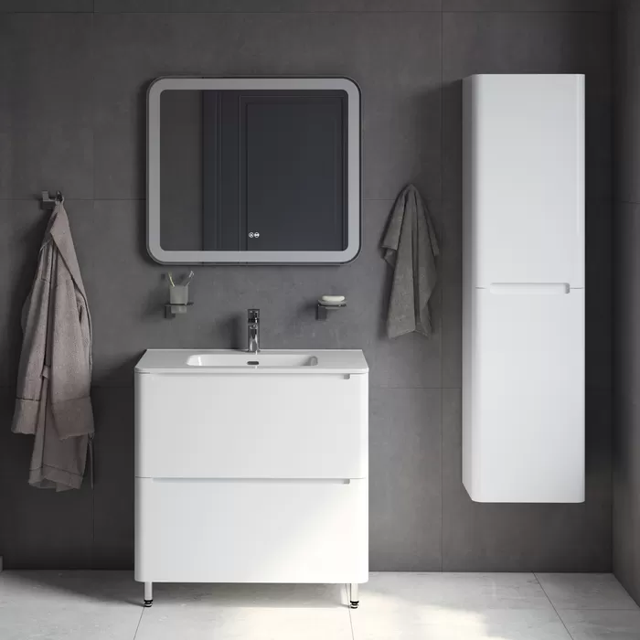 Тумба с раковиной Iddis  Edifice белая,  80 см (EDI80WFi95K)