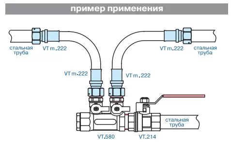 Пресс-фитинг с накидной гайкой Valtec 26 мм х 1" (VTm.222.N.002606)