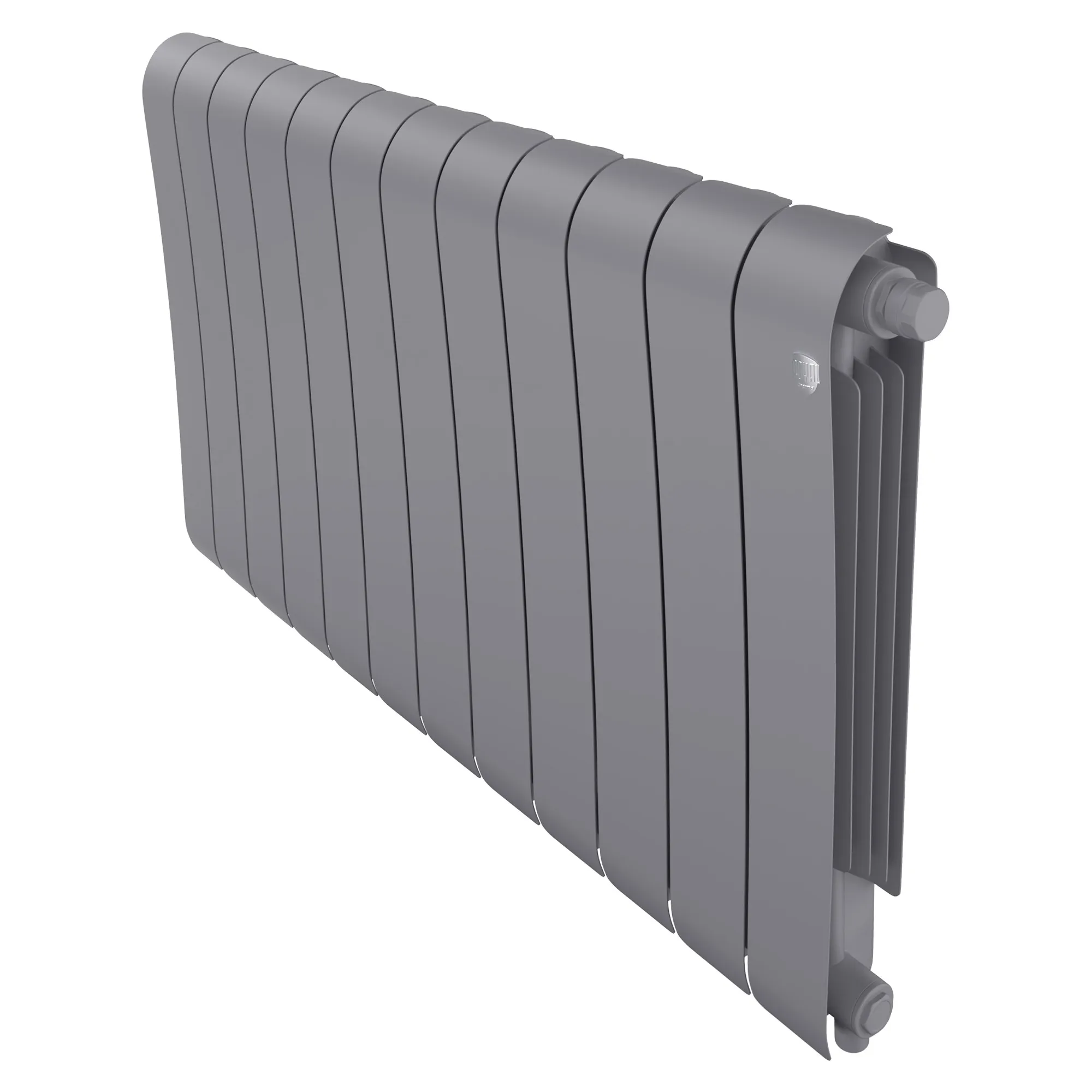 Радиатор биметаллический Royal Thermo Infinity 500 Silver Satin VR80 12 секций, нижнее подключение