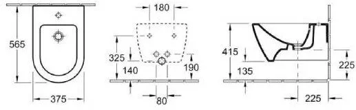 Биде подвесное Villeroy & Boch Subway 2.0 (54000001) Биде подвесное Villeroy & Boch Subway 2.0 (54000001)