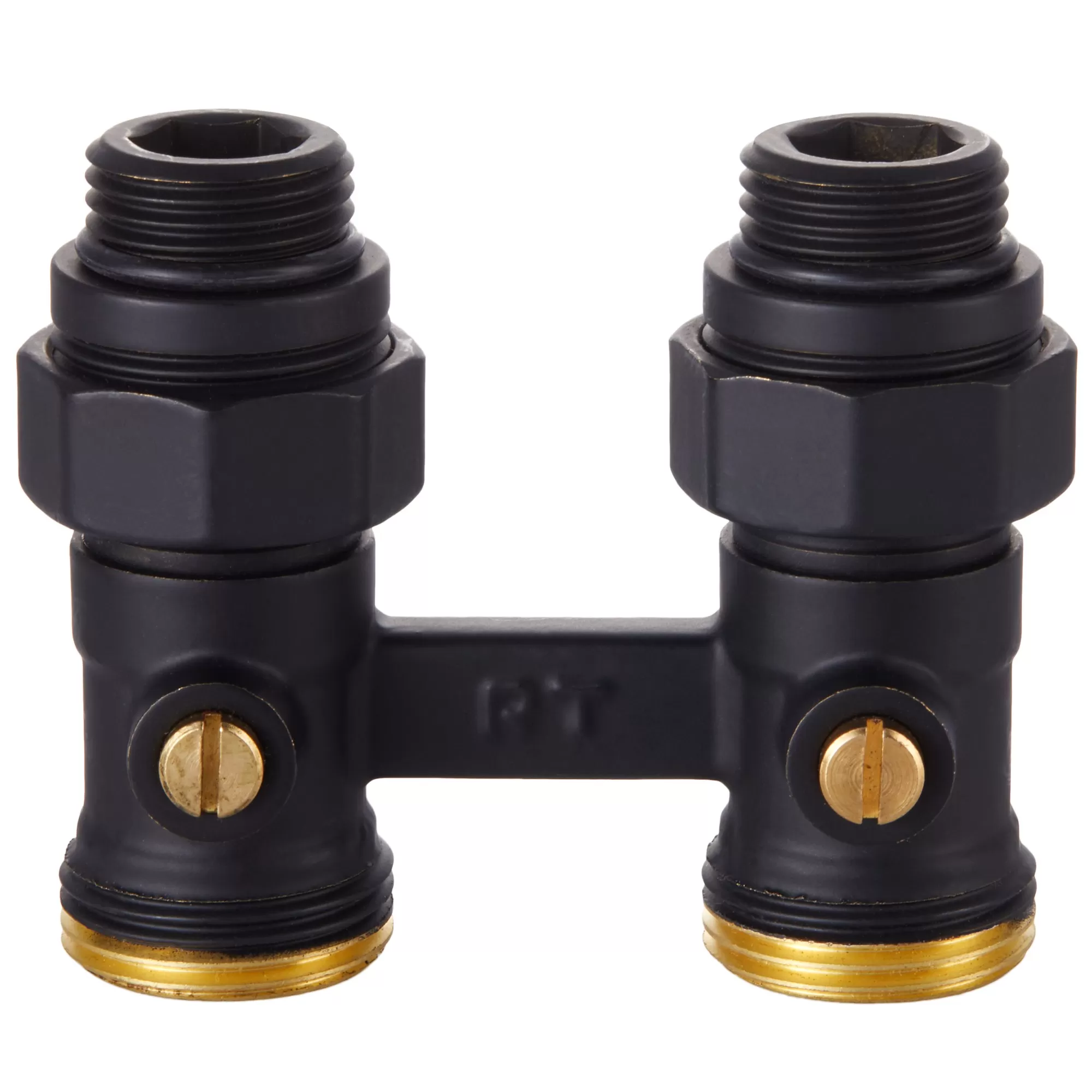 Узел нижнего подключения Royal Thermo прямой 1/2"х3/4" EK (черный)