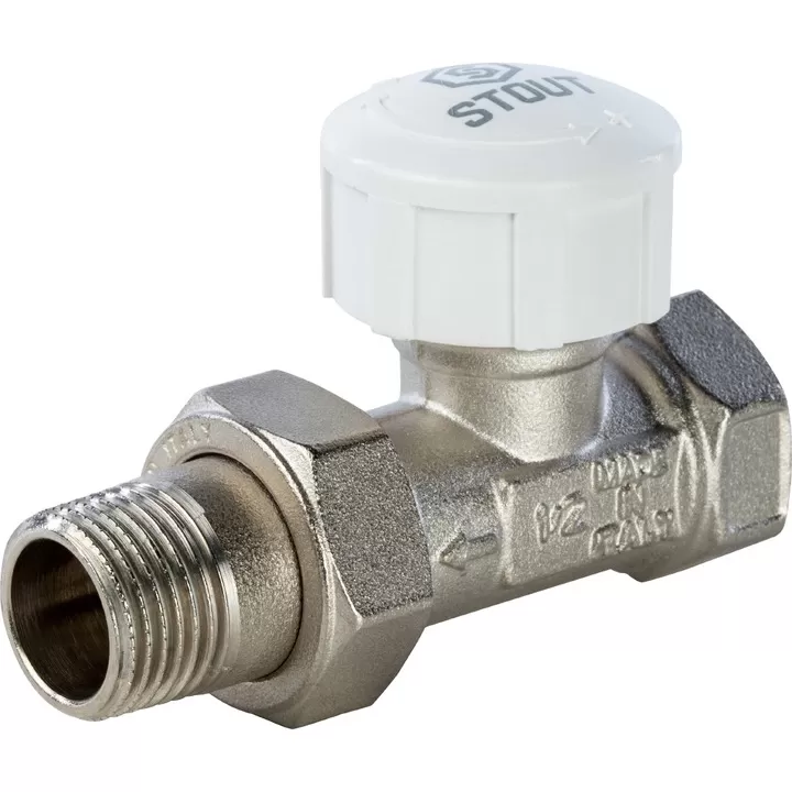Клапан Stout термостатический прямой 1/2" 30х1,5 (под термоголовку) (SVT-0001-000015) Клапан Stout термостатический прямой 1/2" 30х1,5 (под термоголовку) (SVT-0001-000015)